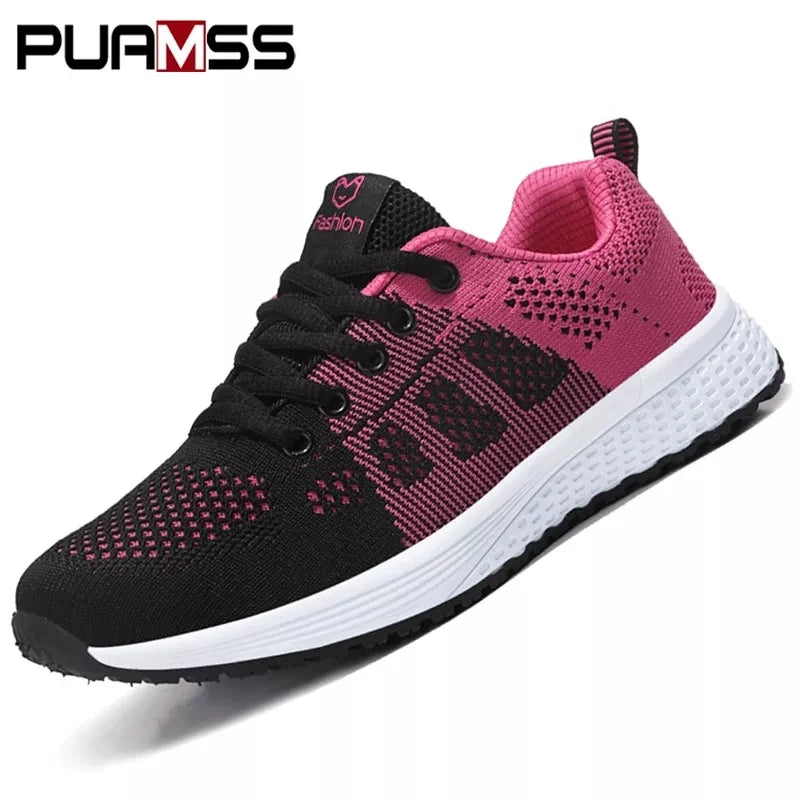 Femmes chaussures de Sport mode plate-forme baskets dames printemps été chaussures plates chaussures de course pour femmes chaussures décontractées maille Jogging Tennis