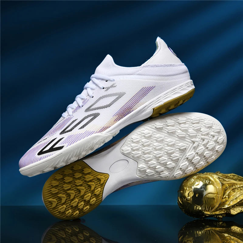 Nouvelles chaussures de football pour hommes, antidérapantes, pour futsal en salle, crampons pour terrain gazonné, baskets de haute qualité, modèle haut de gamme, très vendues, pour l'extérieur