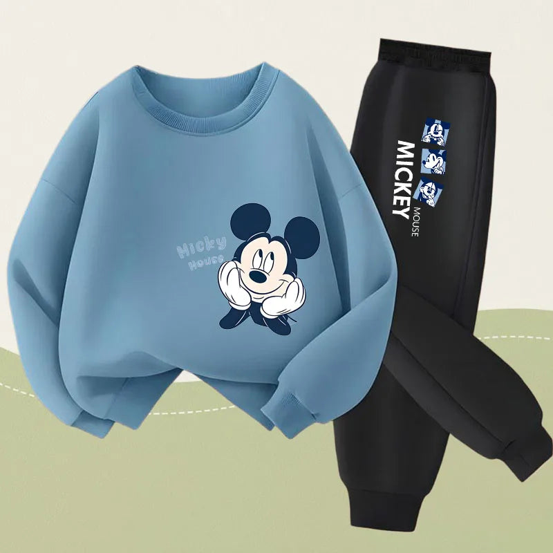 Nouveauté Printemps 2026 : Ensembles de survêtements pour enfants – Pull à col rond et pantalon long pour garçons, ensemble deux pièces fin et respirant pour le sport
