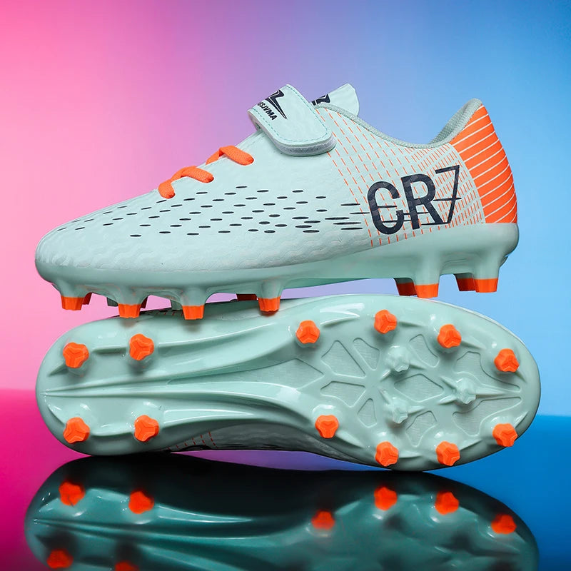 Nouvelles chaussures de football pour hommes et enfants, crampons professionnels antidérapants ultralégers pour garçons, chaussures de match de football, chaussures d'entraînement, livraison directe