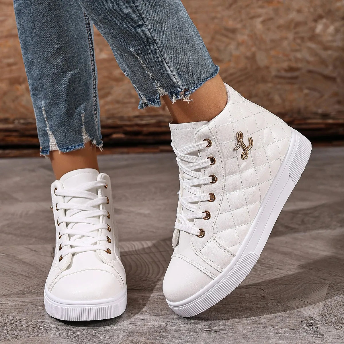 Chaussures confortables à la mode pour femmes, chaussures de sport et de loisirs élégantes à tête ronde, couleur unie, nouvelle collection printemps et automne