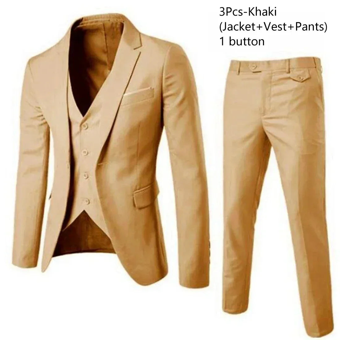 Costumes pour hommes élégant mariage 3 pièces Blazers tenue 2 ensemble vestes gilet pantalon complet 2025 mode classique affaires formel