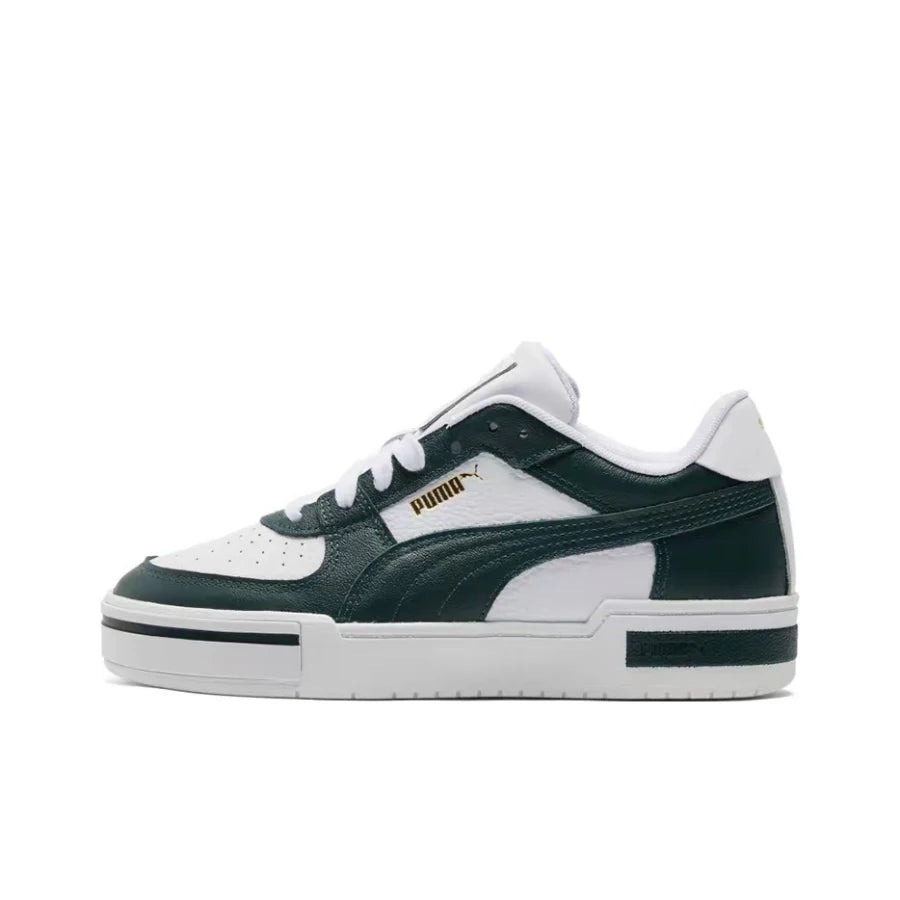 Baskets basses Puma Ca Pro Classic blanches premium, confortables, résistantes à l'usure et polyvalentes, unisexes, blanches et vertes 380190-09