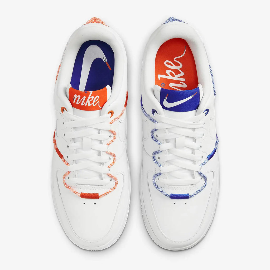 Nike Authentique Air Force 1 07 LX AF1 Baskets Contrastes pour Femmes DH4408-100