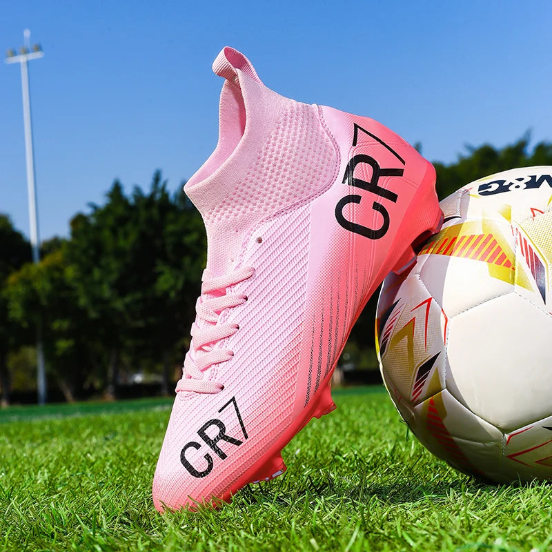 Nouvelles chaussures de football pour hommes, vente chaude, chaussures de futsal professionnelles de haute qualité, chaussures de football à crampons pour femmes, unisexe, ultra-légères, baskets TF/FG