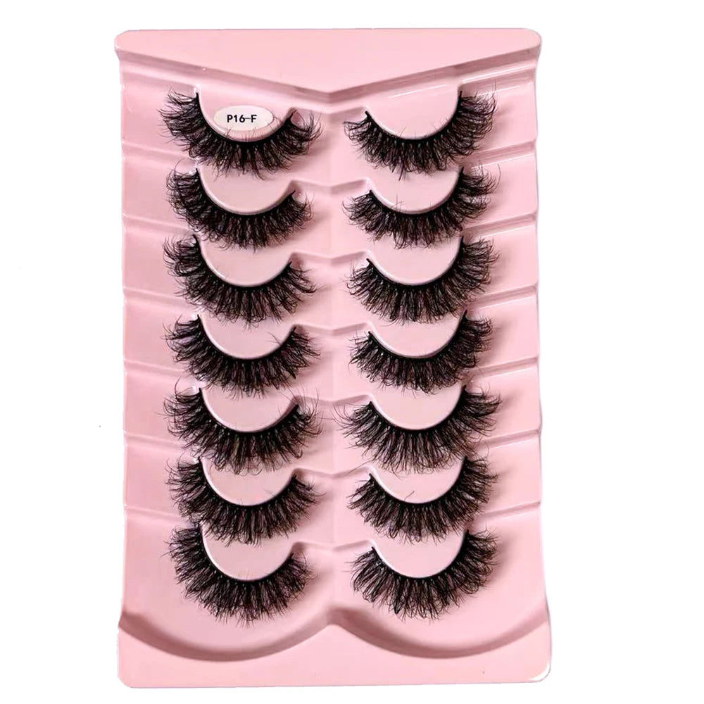 Classique 3D Volume Faux cils de vison aspect naturel moelleux Faux cils vaporeux oeil de chat cils moelleux 3D cils de vison