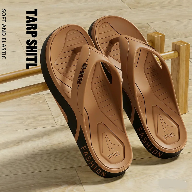 Tongs d'été pour hommes, sandales de plage confortables et tendance pour le sport et les activités de plein air, chaussures décontractées pour hommes, tongs de maison, chaussures d'intérieur