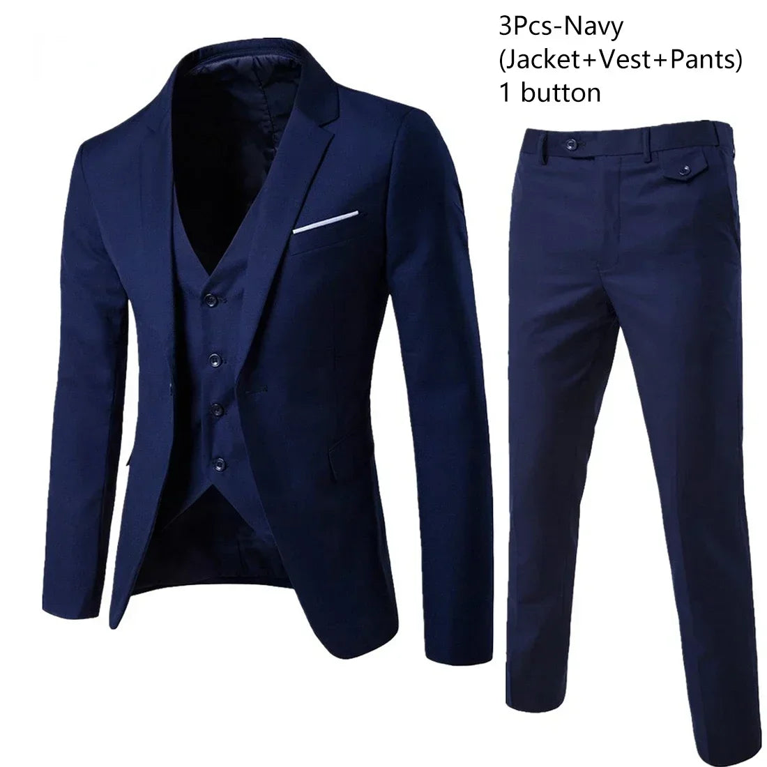 Costumes pour hommes élégant mariage 3 pièces Blazers tenue 2 ensemble vestes gilet pantalon complet 2025 mode classique affaires formel