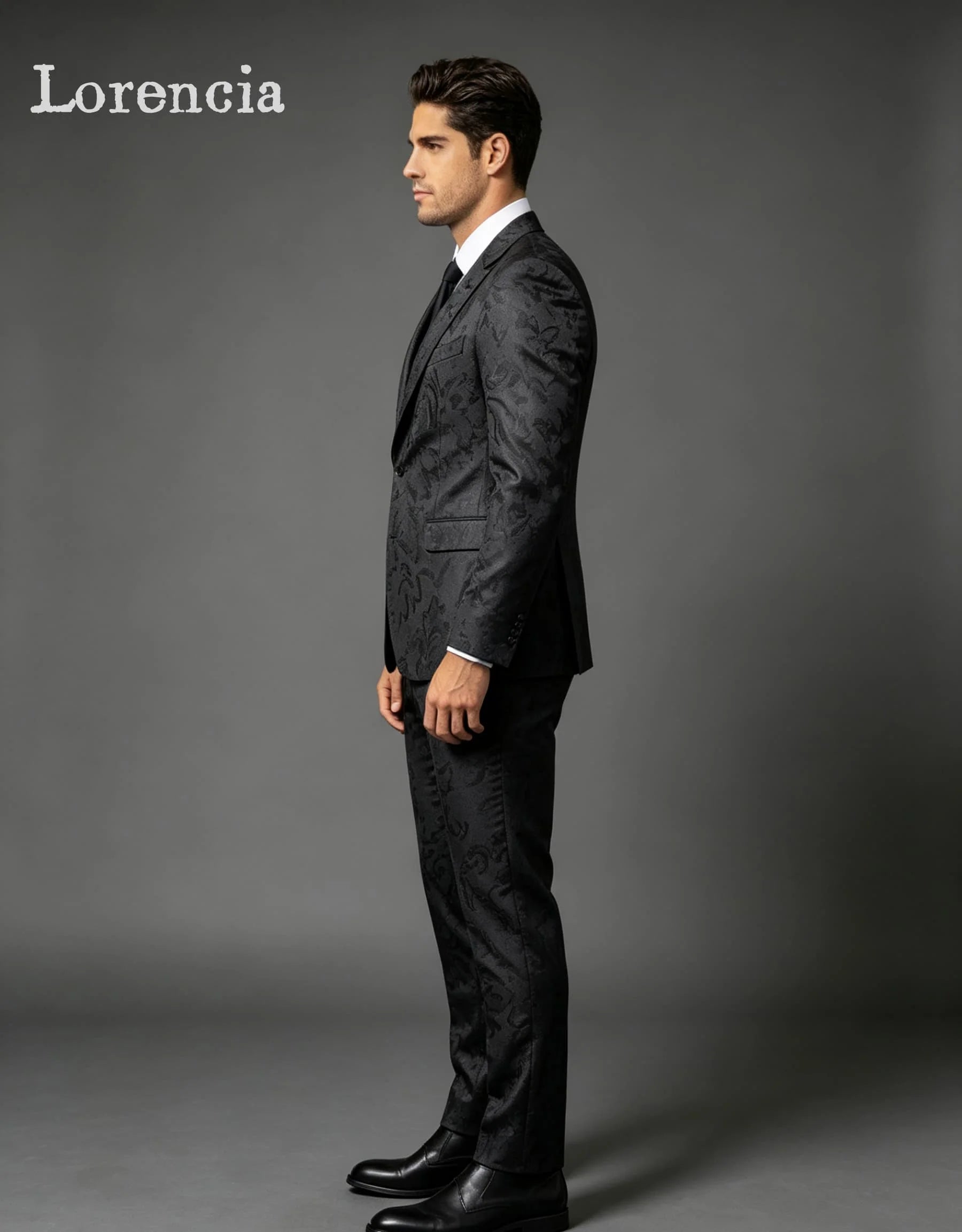 Costumes élégants pour hommes en jacquard floral, coupe ajustée, pour marié, mariage, smoking, ensemble 2 pièces, blazer pour soirée formelle, costumes sur mesure pour homme