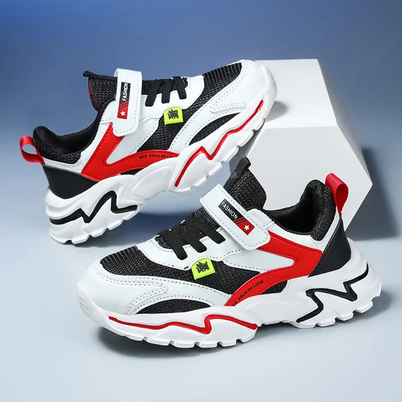 Baskets d'été en maille respirante pour garçons, chaussures de Tennis d'extérieur antidérapantes pour enfants, Sport, course à pied, taille 28-39