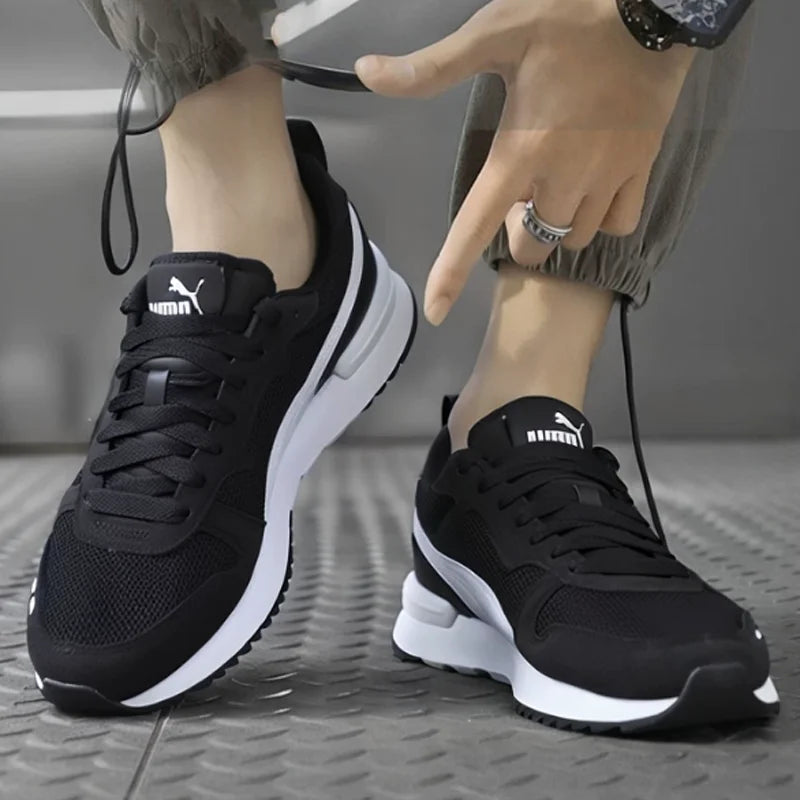 PUMA Chaussures d'entraînement unisexes 373117-01 2026, baskets de sport décontractées respirantes en maille noire pour hommes et femmes, été