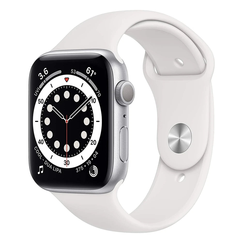 Apple Watch Series 6 40 mm / 44 mm Boîtier en aluminium Apple Watch S6 avec bracelet de sport iOS SmartWatch (renouvelé)