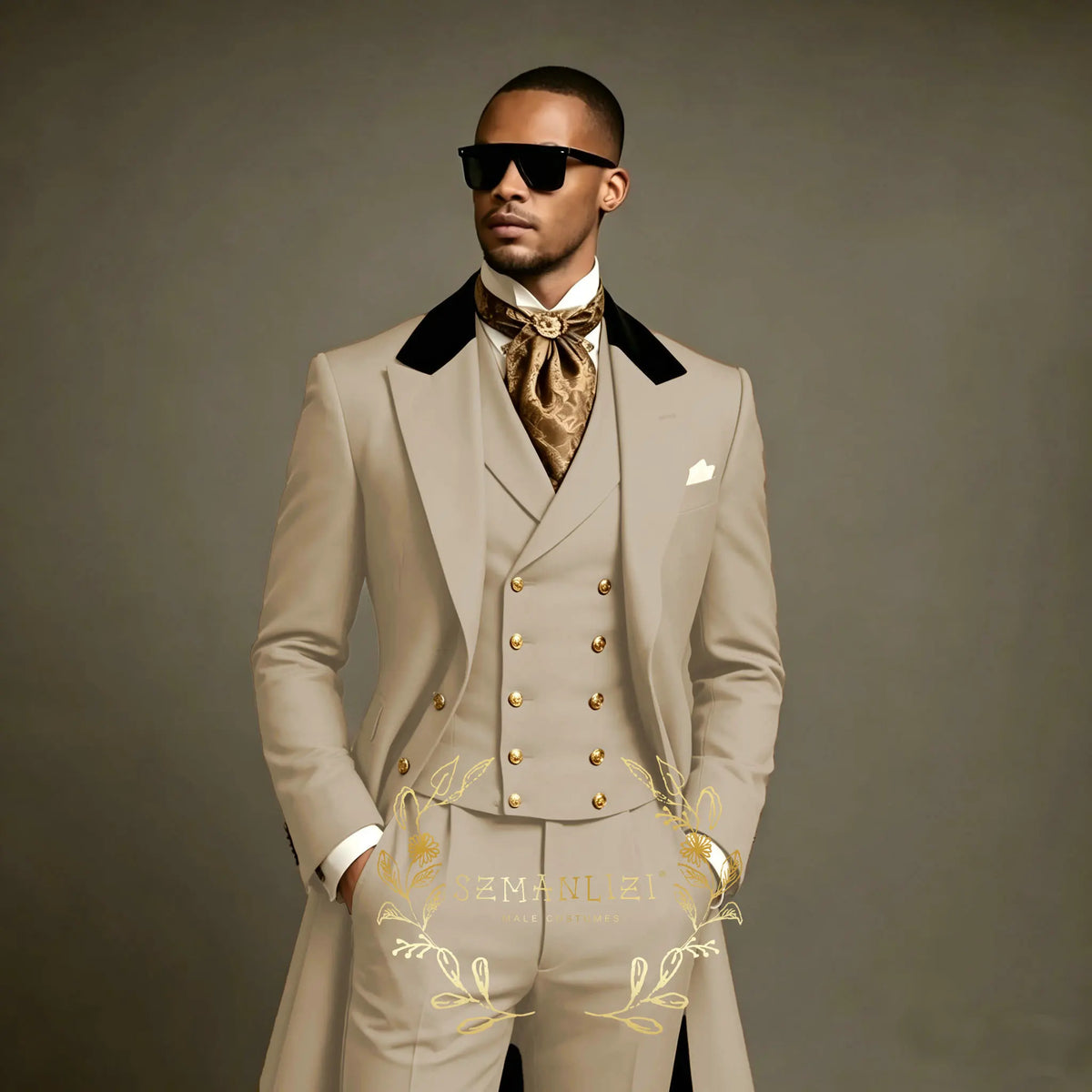Costume de bal gris clair 3 pièces coupe ajustée pour homme, ensemble blazer long pour marié, garçons d'honneur, affaires, banquets et soirées