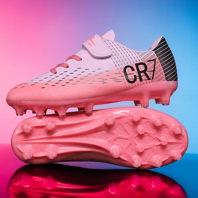 Nouvelles chaussures de football pour hommes et enfants, crampons professionnels antidérapants ultralégers pour garçons, chaussures de match de football, chaussures d'entraînement, livraison directe