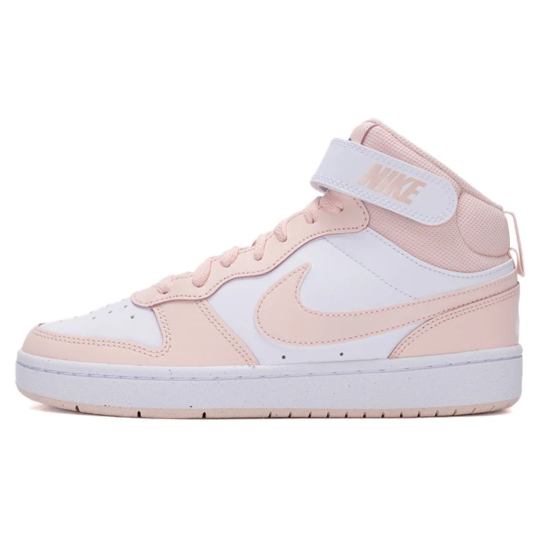 Chaussures Nike pour femmes, chaussures pour grands enfants, baskets Court Borough, chaussures décontractées à la mode, baskets mi-hautes à velcro Cd7782-122