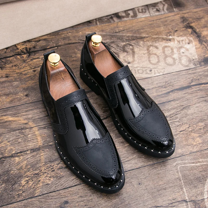 Taille 38-48 classique hommes mocassins hommes décontracté confortable à la mode petites chaussures en cuir européen américain élégant marque chaussures