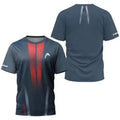 T-shirt à manches courtes pour hommes, imprimé flèche en 3D, séchage rapide, Tennis, cornichon, Badminton, sport, mode de rue