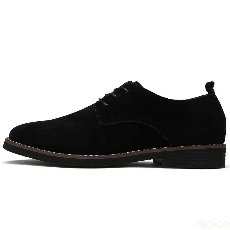 Chaussures Oxford pour hommes en cuir suédé PU, grandes tailles 38-48, chaussures décontractées pour hommes printemps-automne, chaussures habillées pour hommes