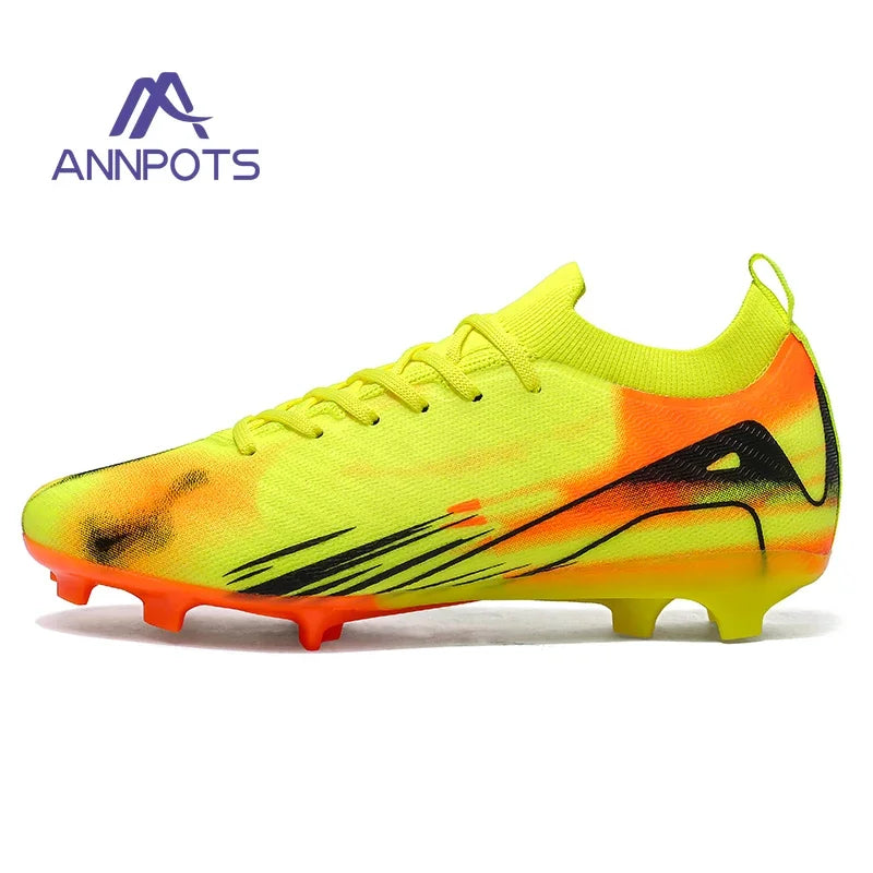 Nouvelles chaussures de Football pour hommes TF/FG vente chaude bottes de Football pour enfants en plein air anti-dérapant baskets d'entraînement chaussures de Football pour garçons