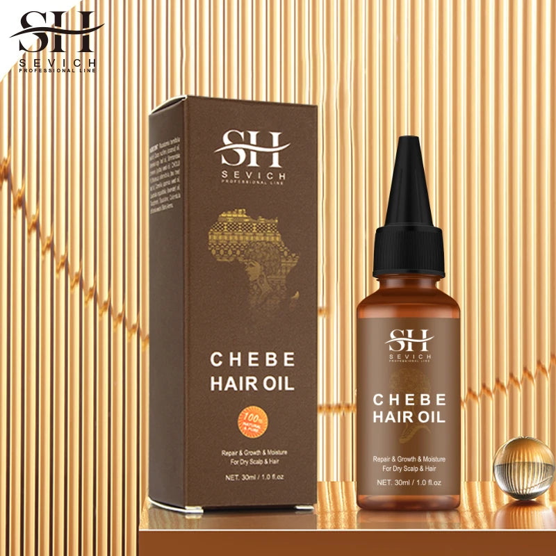 Sevich afrique huile de croissance des cheveux 30ml Traction alopecia Chebe poudre huile d'essence Anti perte de cheveux traitement produit épaissir soins des cheveux