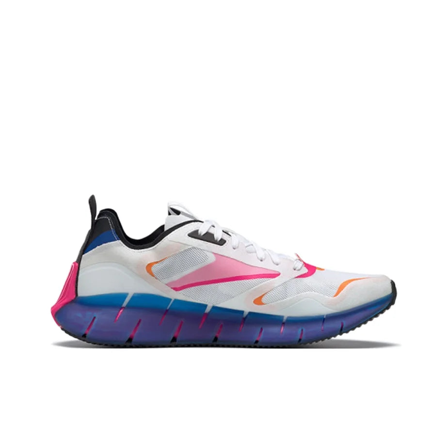 Reebok Zig Kinetica Chaussures de course unisexes basses blanc rose