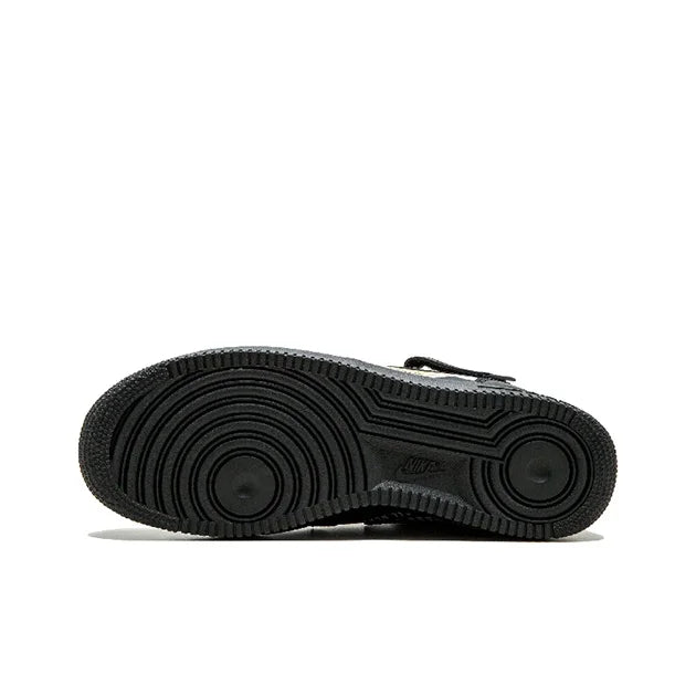 Supreme X NBA X Nike Air Force 1 Chaussures de skateboard unisexe mi-hautes noires