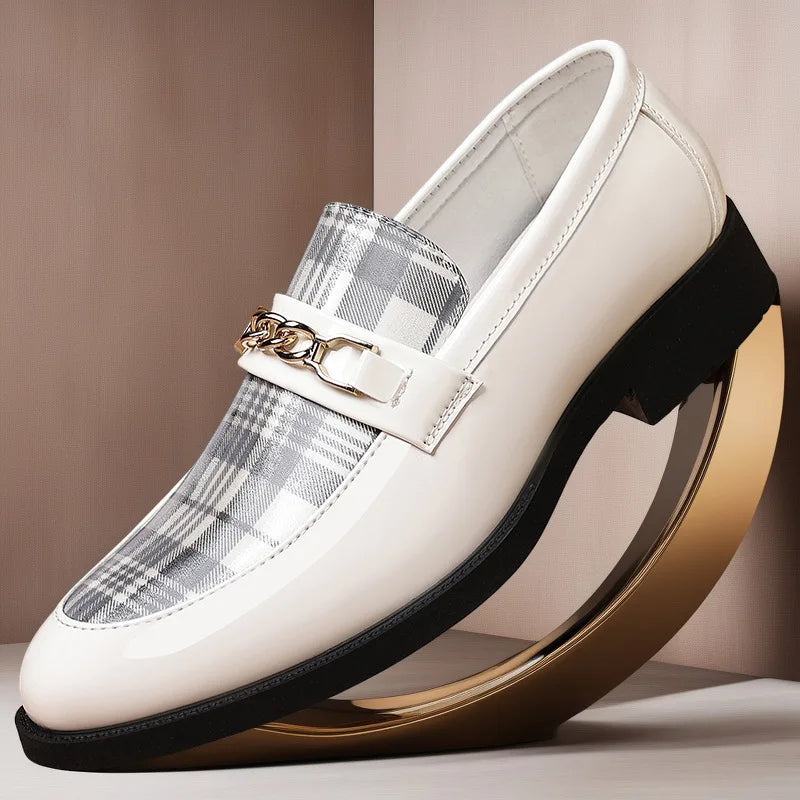 Chaussures en cuir pour hommes, chaussures habillées de style coréen, rétro, polyvalentes, confortables et décontractées