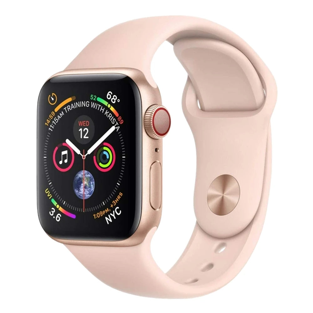 Apple Watch Series 4 Smartwatch, 40mm, 44mm, GPS, Aluminium, Bracelet dehors, Renouvelé