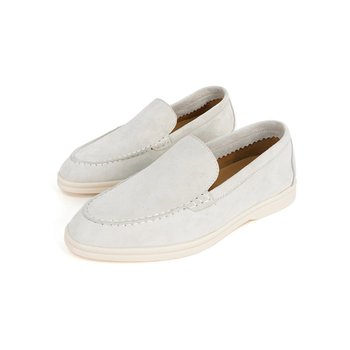 Chaussures plates de luxe en cuir pour femmes, mocassins de créateur, chaussures de marche confortables pour femmes, chaussures décontractées d'été, décontractées 44