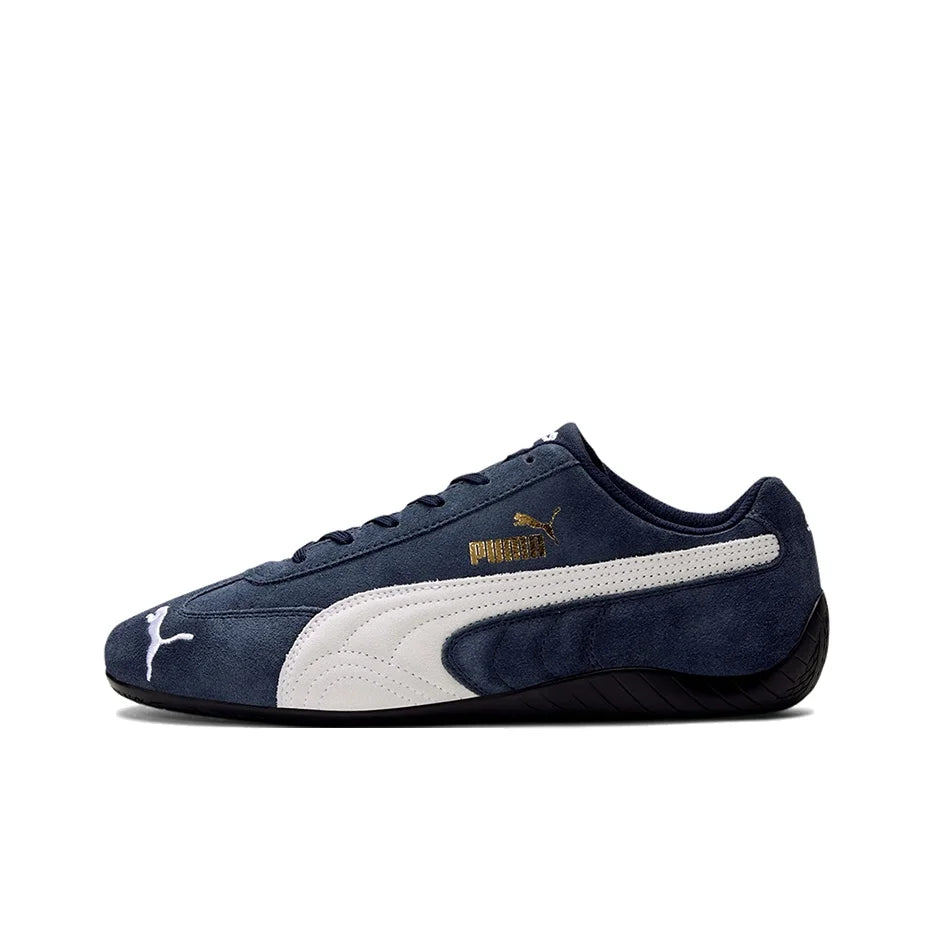 Chaussures de course PUMA Speedcat en cuir synthétique, cuir artificiel, amortissantes, résistantes à l'abrasion, légères, basses, 380173-02
