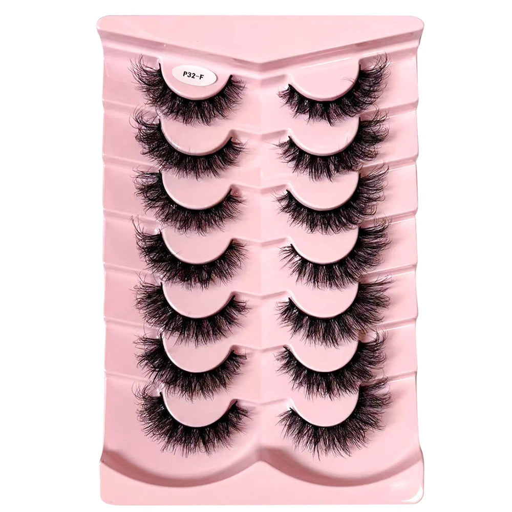 Classique 3D Volume Faux cils de vison aspect naturel moelleux Faux cils vaporeux oeil de chat cils moelleux 3D cils de vison
