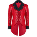 Blazer de smoking scintillant à sequins pour garçons avec nœud papillon, veste de gentleman à manches longues pour enfant, idéal pour mariage, fête formelle, spectacle de magie