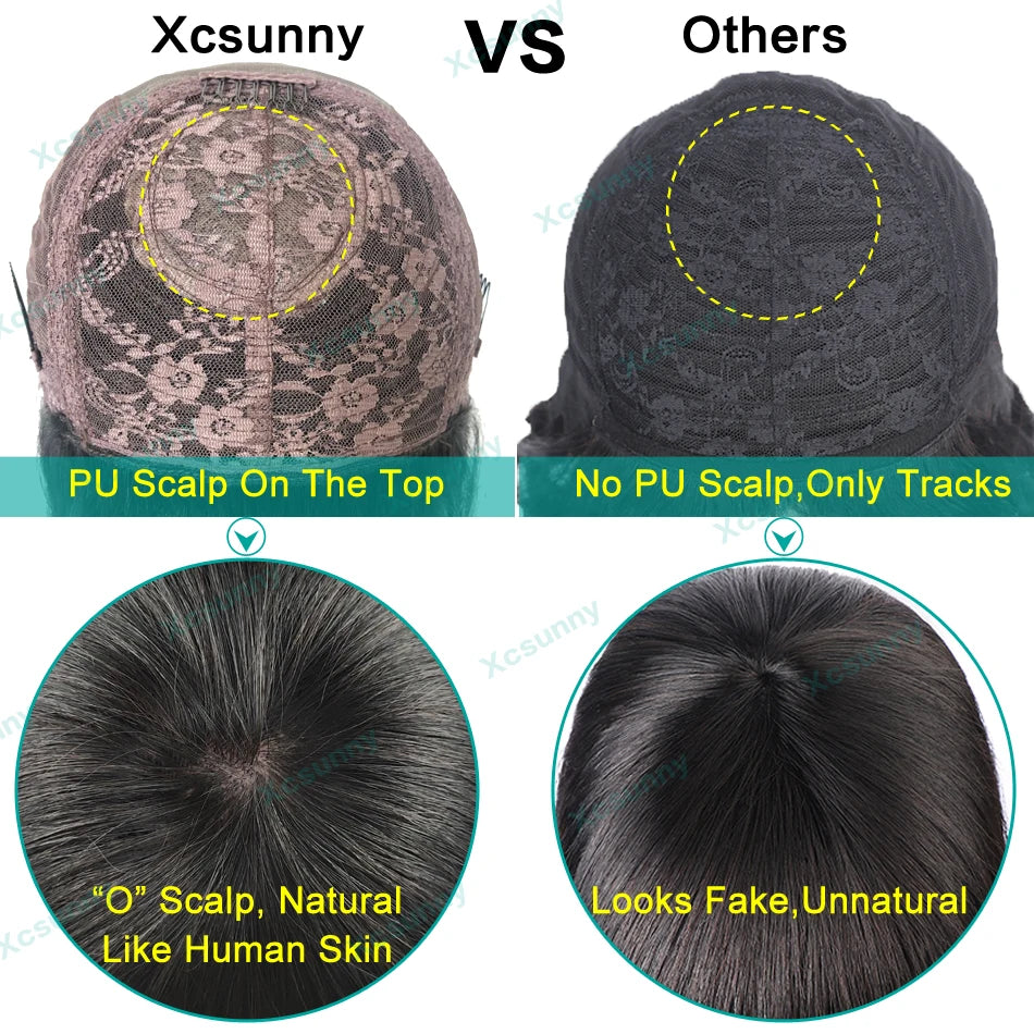 Perruques de cheveux humains bouclés crépus avec frange pour femmes noires, perruque naturelle, brésilienne, fabriquée à la machine, cuir chevelu rond