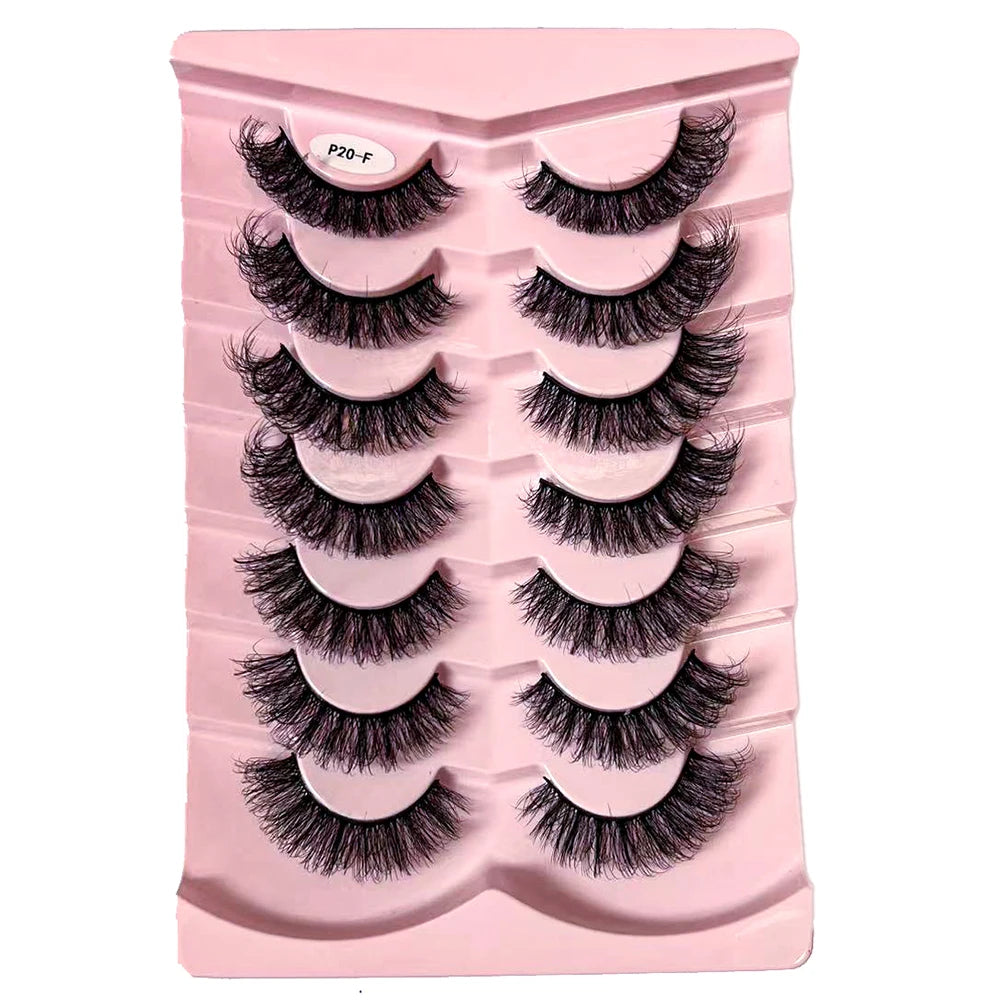 Classique 3D Volume Faux cils de vison aspect naturel moelleux Faux cils vaporeux oeil de chat cils moelleux 3D cils de vison