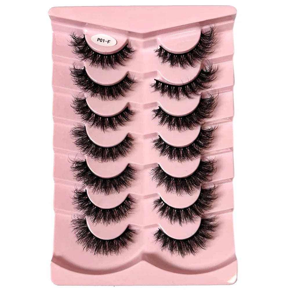 Classique 3D Volume Faux cils de vison aspect naturel moelleux Faux cils vaporeux oeil de chat cils moelleux 3D cils de vison