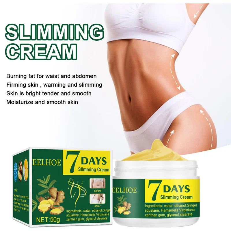 Crème de perte de poids au gingembre, 7 jours, dissout les graisses, bras abdominaux, jambes, Massage amincissant, raffermissant, pour hommes et femmes, brûle les graisses, 30g