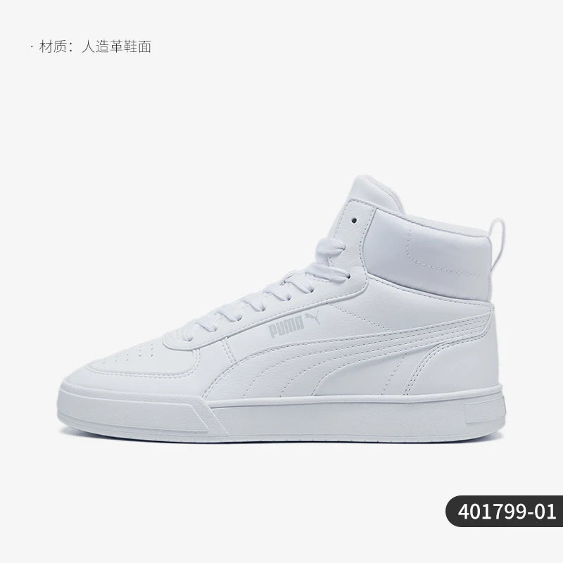 Puma Genuine CAVEN Baskets de sport mi-hautes en cuir simple à semelle épaisse pour hommes et femmes 401799-01
