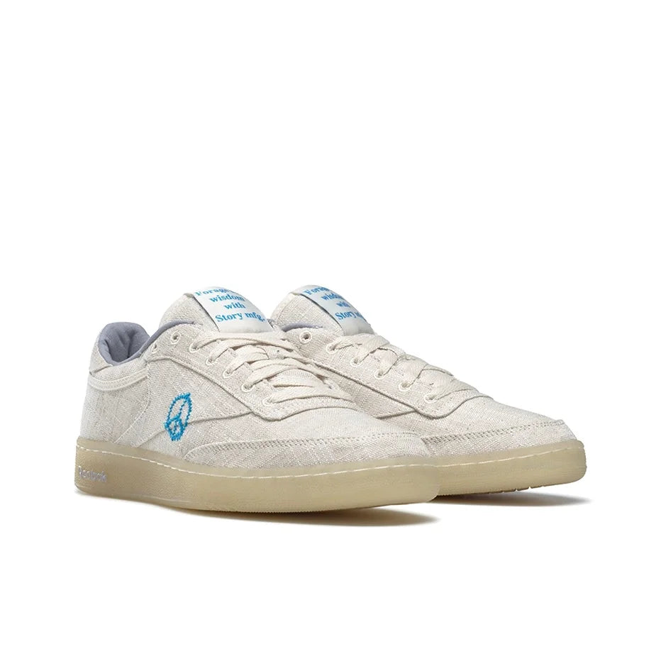 Chaussures de skateboard Reebok Club C unisexes basses gris/bleu