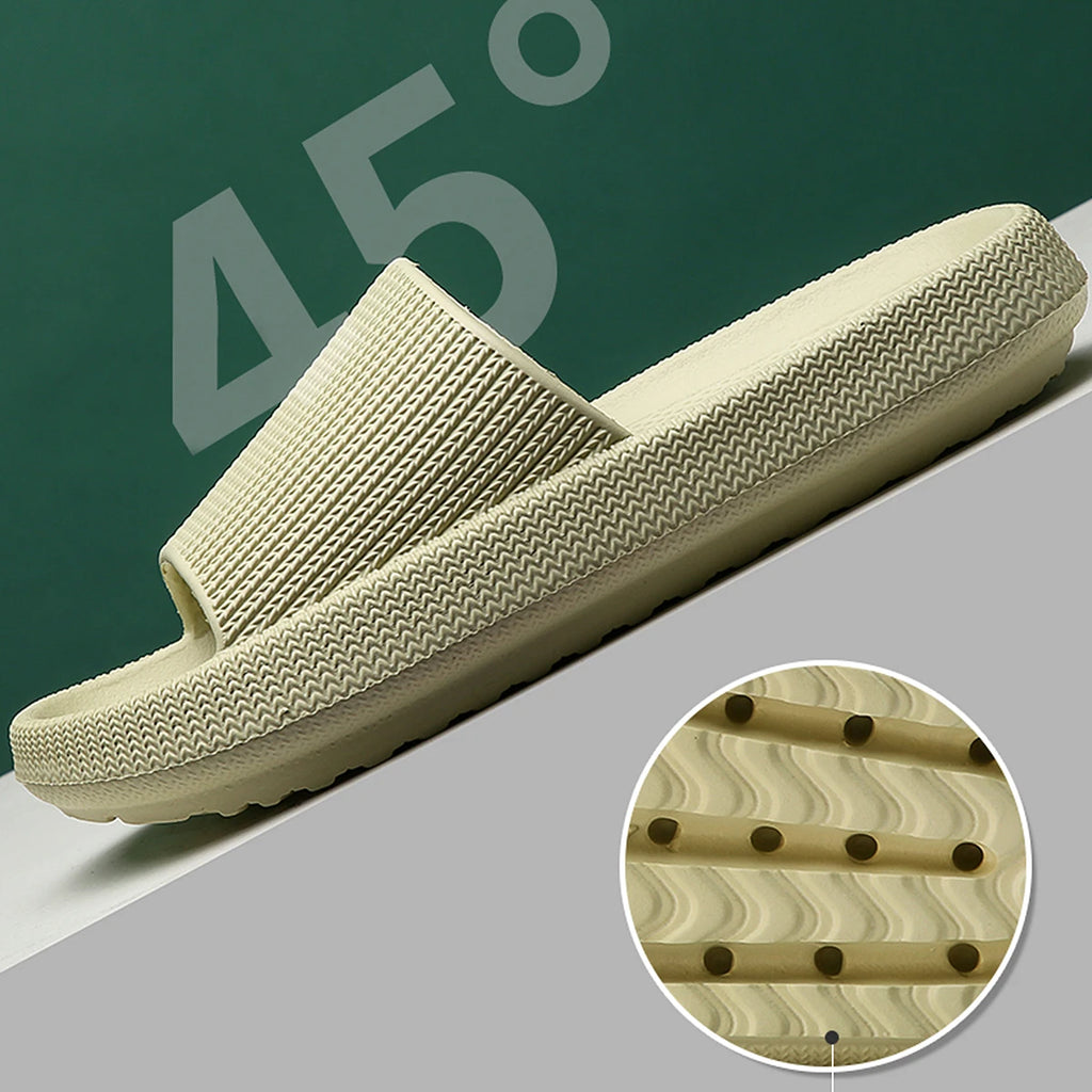 Pantoufles Step on the Sense of Shit, vêtements d'été pour la maison, chaussures antidérapantes à semelles souples, pantoufles simples Eva pour hommes