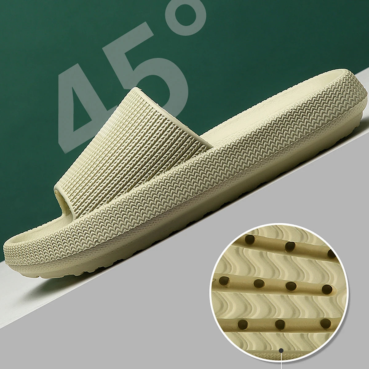 Pantoufles Step on the Sense of Shit, vêtements d'été pour la maison, chaussures antidérapantes à semelles souples, pantoufles simples Eva pour hommes