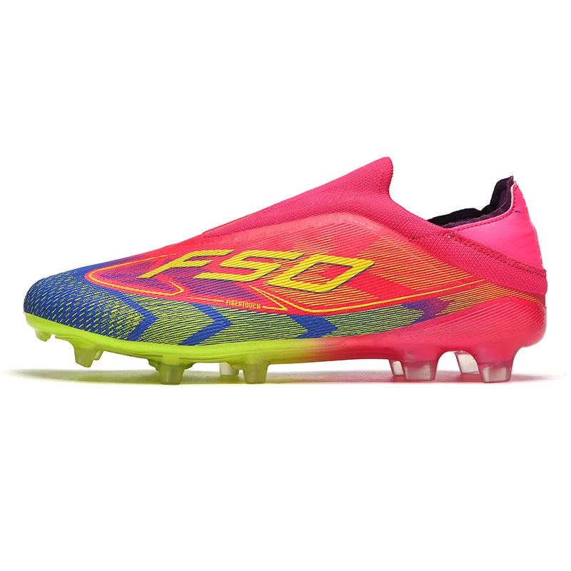 Chaussures de football pour hommes et femmes, crampons FG/TF, bottes de football originales professionnelles, pour entraînement sur gazon et en salle, baskets unisexes antidérapantes