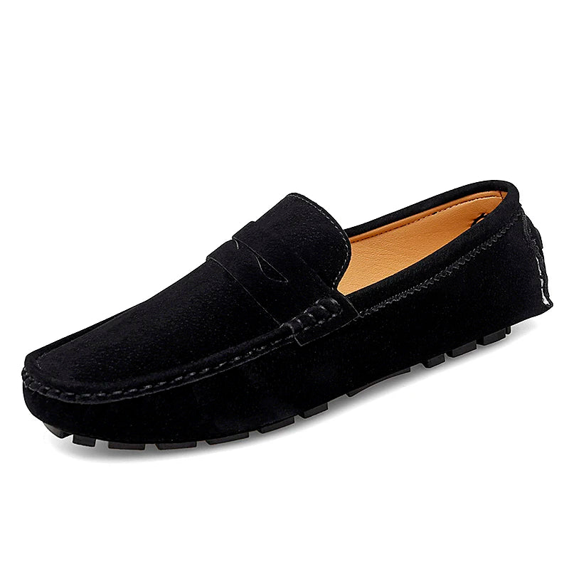 Mocassins en cuir suédé pour hommes, nouvelle mode, chaussures de marche, confortables, plates, classiques, Style Original, chaussures décontractées pour hommes