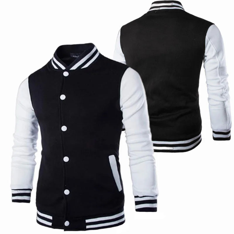 Manteau de Baseball pour hommes, coupe cintrée, personnalisé, décontracté, veste de sport, nouveau imprimé, col montant, Cardigan, vêtements d'extérieur, 2023