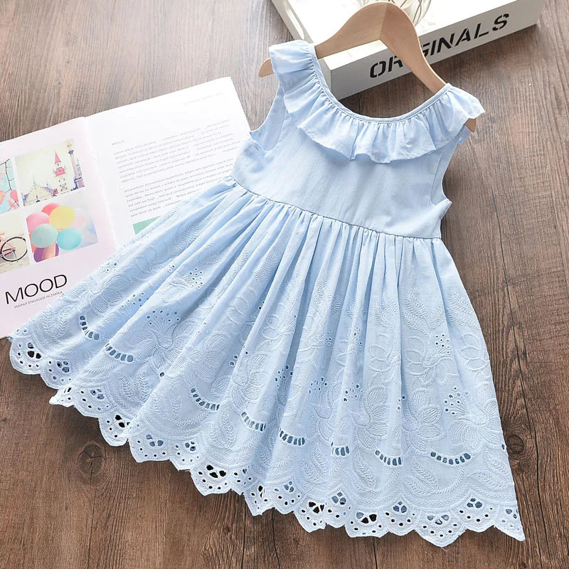 Bear Leader – robes élégantes pour filles, Costumes de fête d'été pour enfants, tenues de princesse à fleurs, vêtements pour enfants, nouvelle collection 2025