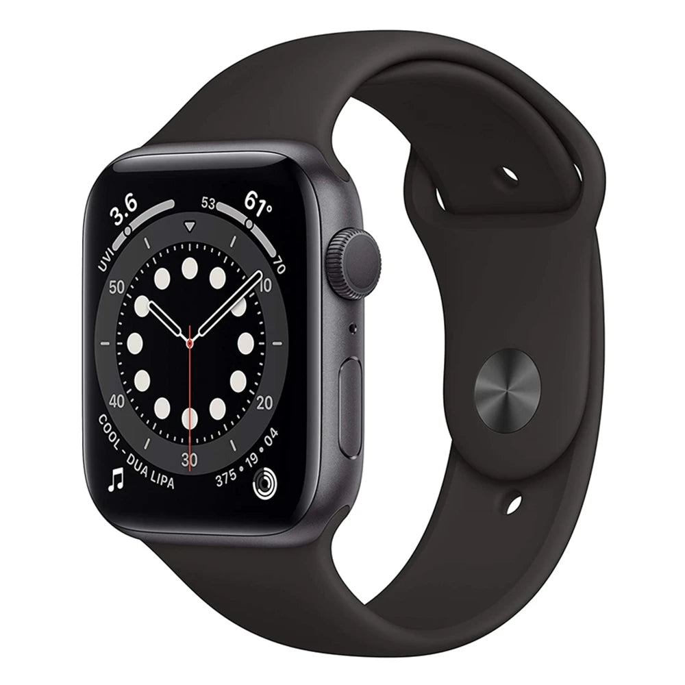 Apple Watch Series 6 40 mm / 44 mm Boîtier en aluminium Apple Watch S6 avec bracelet de sport iOS SmartWatch (renouvelé)