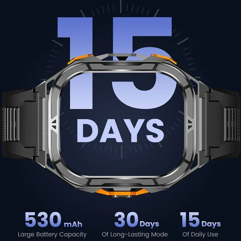 Montre connectée AMOLED de luxe, GPS réel, étanche 5ATM, tracker de fitness, montre intelligente, moniteur de santé sportive, montres pour homme iOS Android