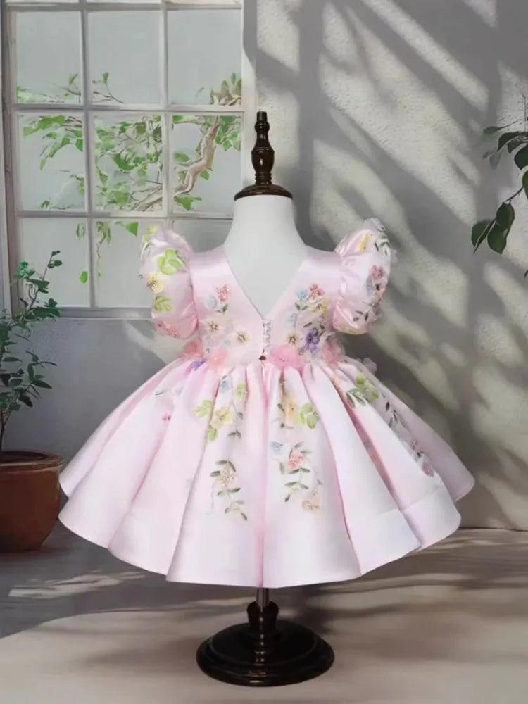 Robe de soirée haut de gamme pour enfants, style princesse, pour spectacle de piano, fête d'anniversaire, demoiselles d'honneur A5017 Vestidos