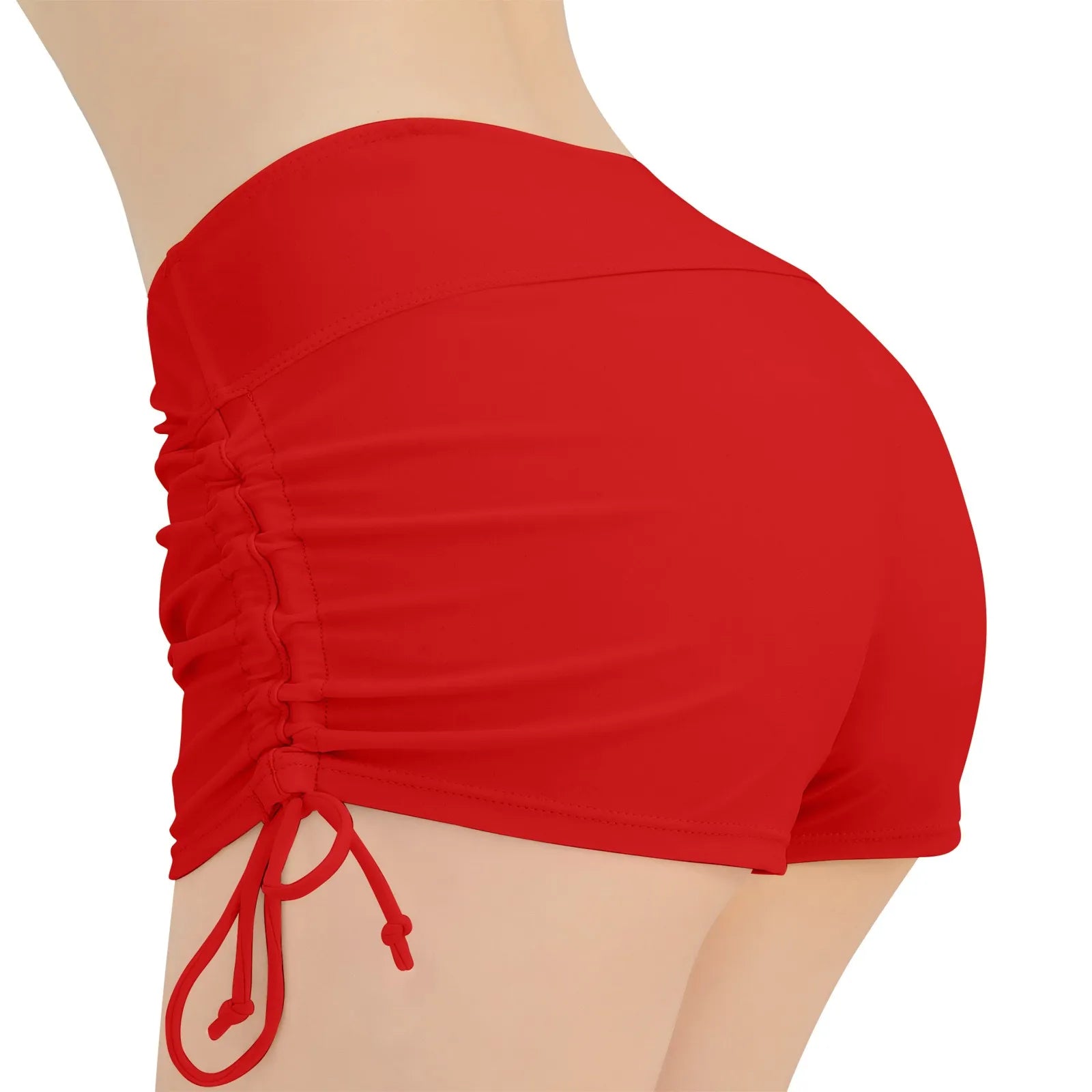 Maillot de bain pour femmes, culotte, short de plage, taille haute, côtés réglables, cordon de serrage, extensible, sport, bas Tankini