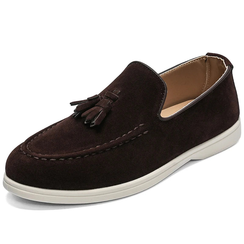 Mode hommes chaussures décontractées en daim cuir hommes classique Style britannique glands mocassins hommes en plein air conduite appartements