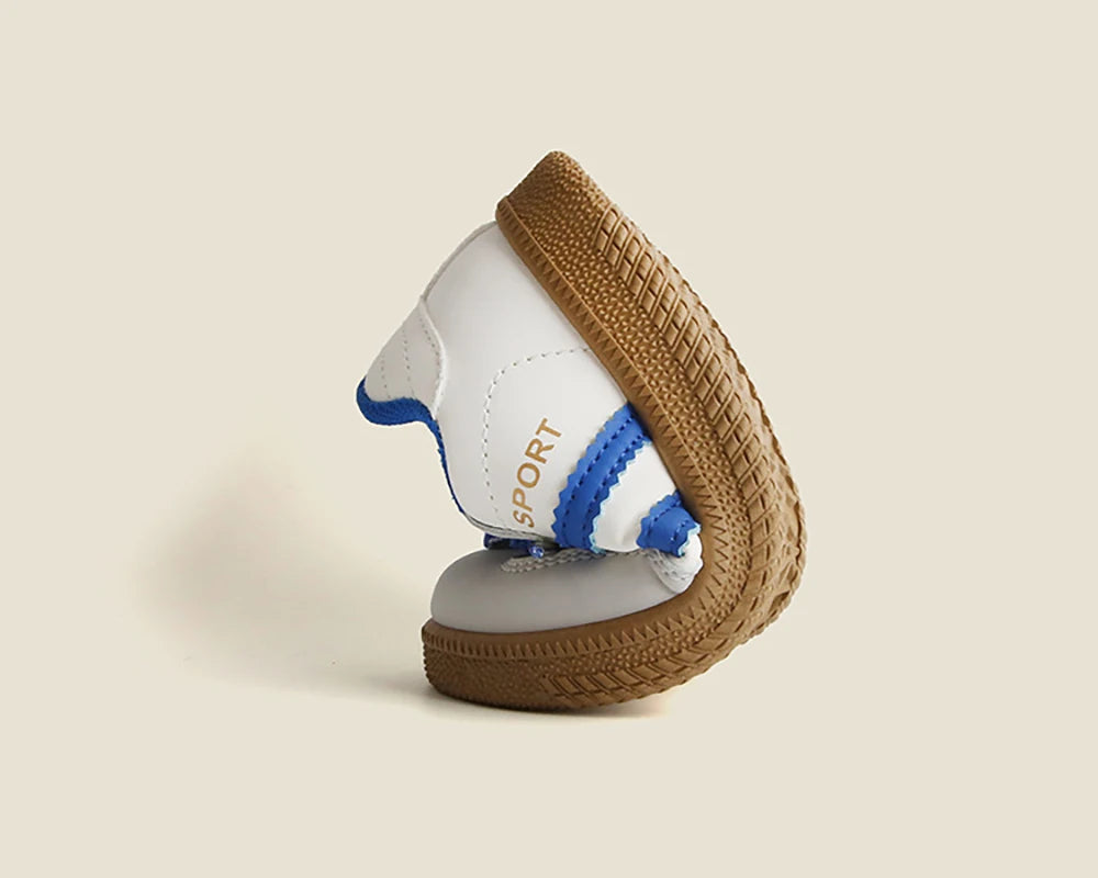 Baskets en cuir PU pour enfants, chaussures de Tennis imperméables, tendance, antidérapantes, chaussures de Sport pour enfants